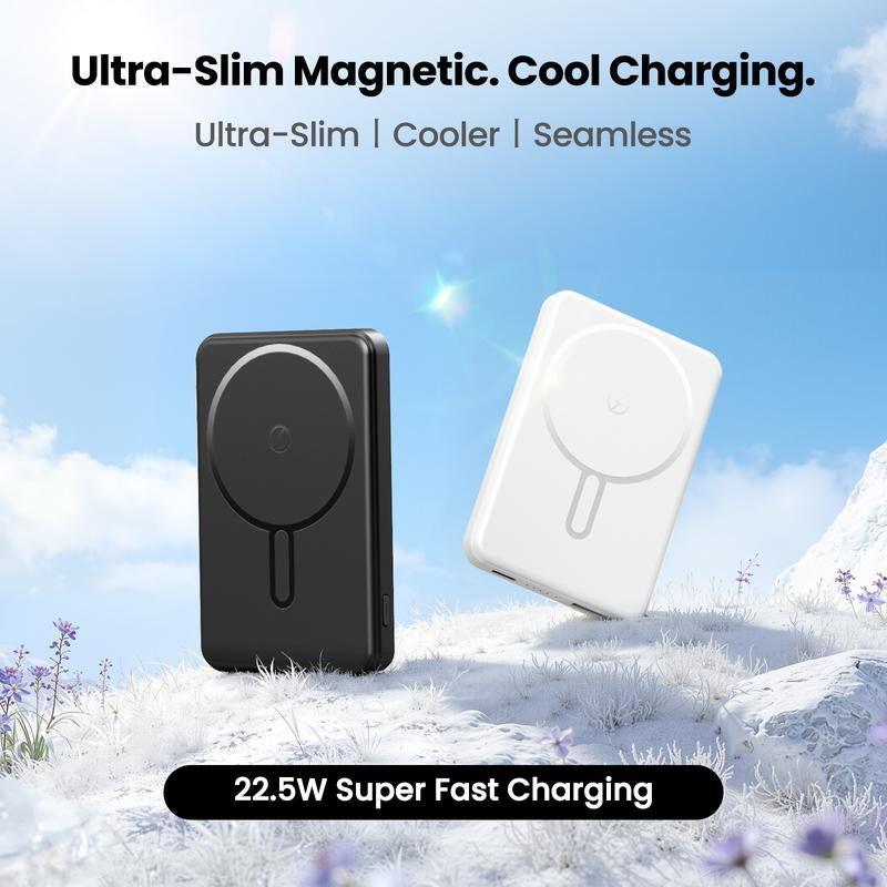 Unleash Power On-the-Go: Crazywhale Ultra Slim 12000mAh MagSafe Power Bank - 3-in-1 Magnetic Portable Charger with 22.5W PD for iPhone 17 Pro Max, iPad, and Android Devices