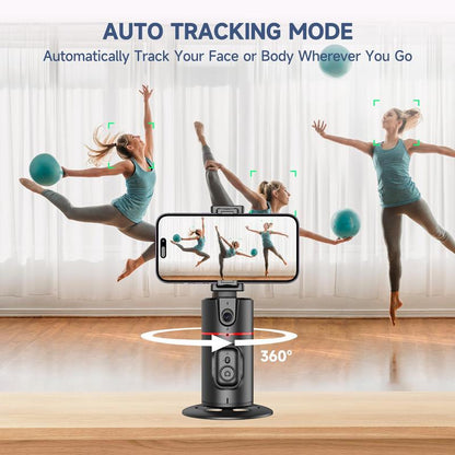 Elevate Your Streaming Game with the Professional Auto Face Tracking Phone Holder and Gimbal Stabilizer - Perfect for Vlogging & Live Streaming, No App Needed!