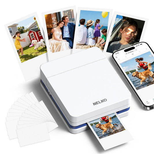 Capture Life's Moments Anywhere with the Nelko PP01 Portable Mini Wireless Photo Printer - Instant Bluetooth Printing for iOS & Android!
