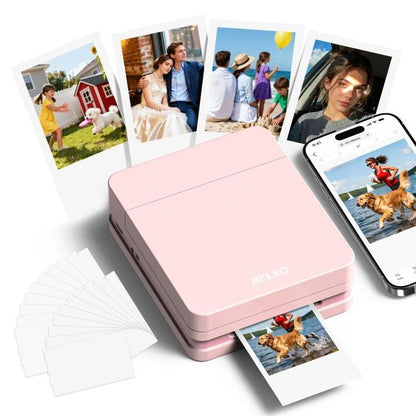 Capture Life's Moments Anywhere with the Nelko PP01 Portable Mini Wireless Photo Printer - Instant Bluetooth Printing for iOS & Android!