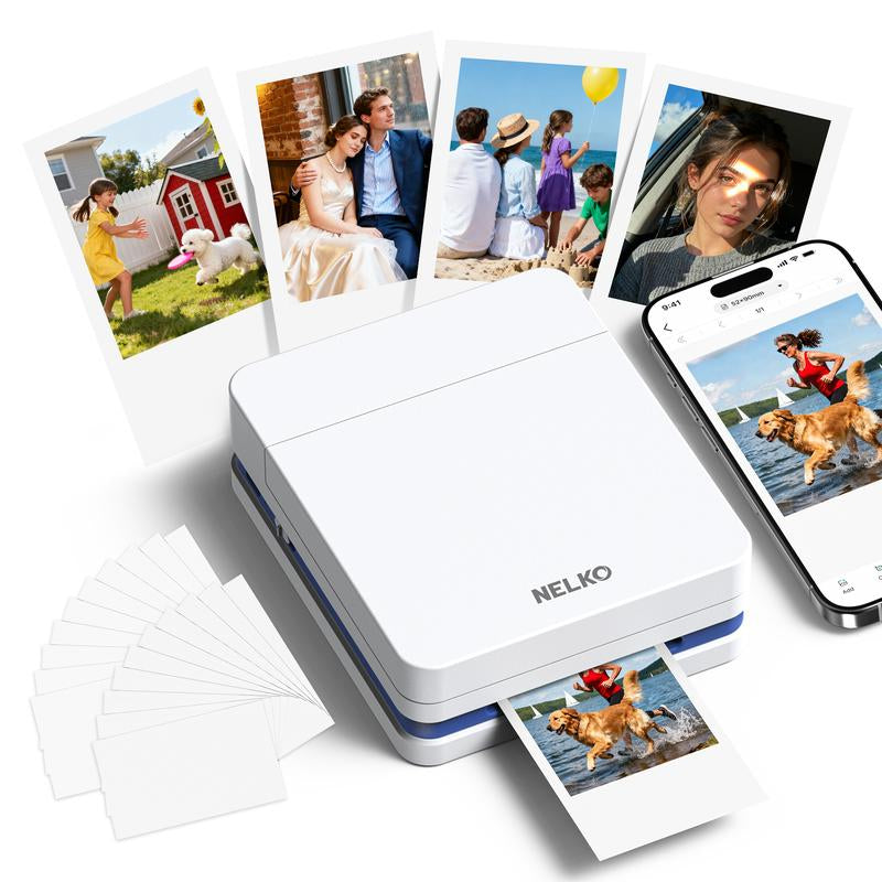 Capture Life's Moments Anywhere with the Nelko PP01 Portable Mini Wireless Photo Printer - Instant Bluetooth Printing for iOS & Android!