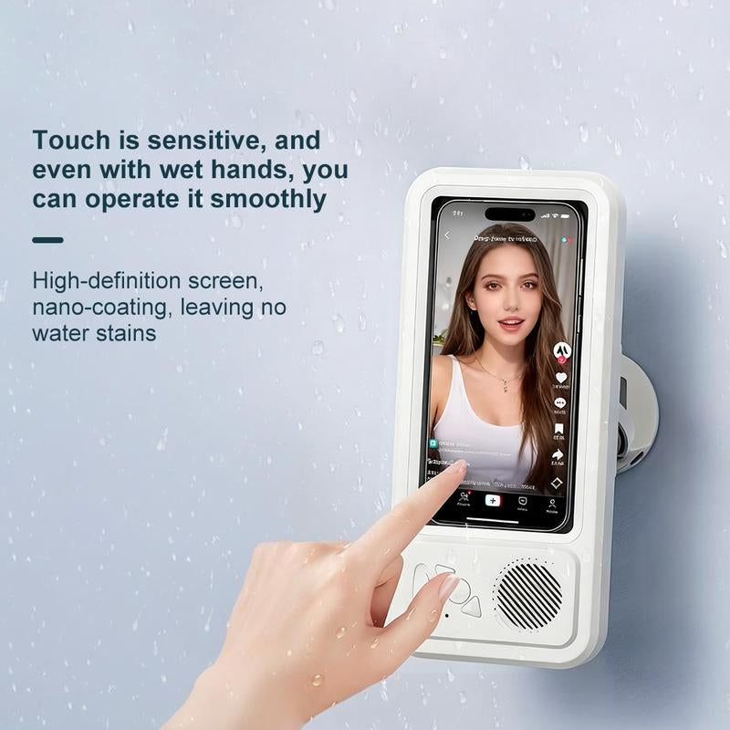 Experience Ultimate Sound Anywhere with Our Waterproof 360° Rotating Touchscreen Bluetooth Speaker - Perfect for Your Bathroom, Kitchen, and Pool!