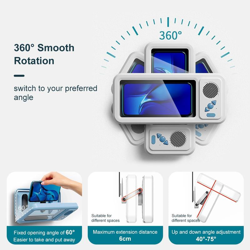 Experience Ultimate Sound Anywhere with Our Waterproof 360° Rotating Touchscreen Bluetooth Speaker - Perfect for Your Bathroom, Kitchen, and Pool!