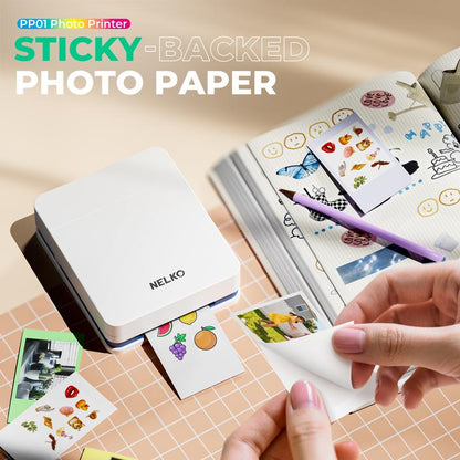 Capture Life's Moments Anywhere with the Nelko PP01 Portable Mini Wireless Photo Printer - Instant Bluetooth Printing for iOS & Android!