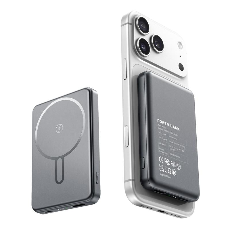 Unleash Power On-the-Go: Crazywhale Ultra Slim 12000mAh MagSafe Power Bank - 3-in-1 Magnetic Portable Charger with 22.5W PD for iPhone 17 Pro Max, iPad, and Android Devices