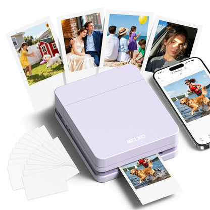 Capture Life's Moments Anywhere with the Nelko PP01 Portable Mini Wireless Photo Printer - Instant Bluetooth Printing for iOS & Android!