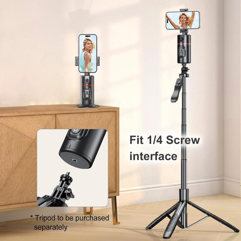 Elevate Your Streaming Game with the Professional Auto Face Tracking Phone Holder and Gimbal Stabilizer - Perfect for Vlogging & Live Streaming, No App Needed!