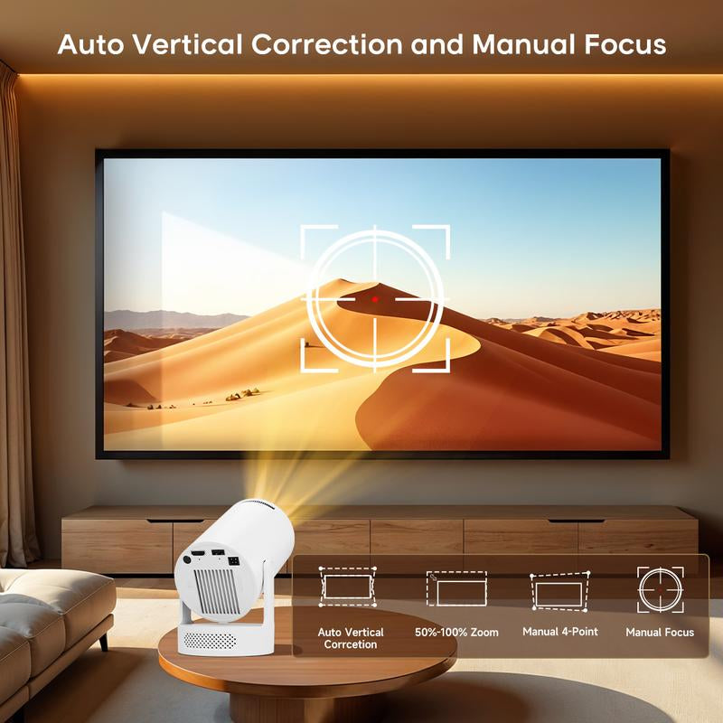 Experience Stunning 4K Clarity with the Portable HY300Pro+ Projector – Perfect for Home Cinema and Outdoor Movie Nights!