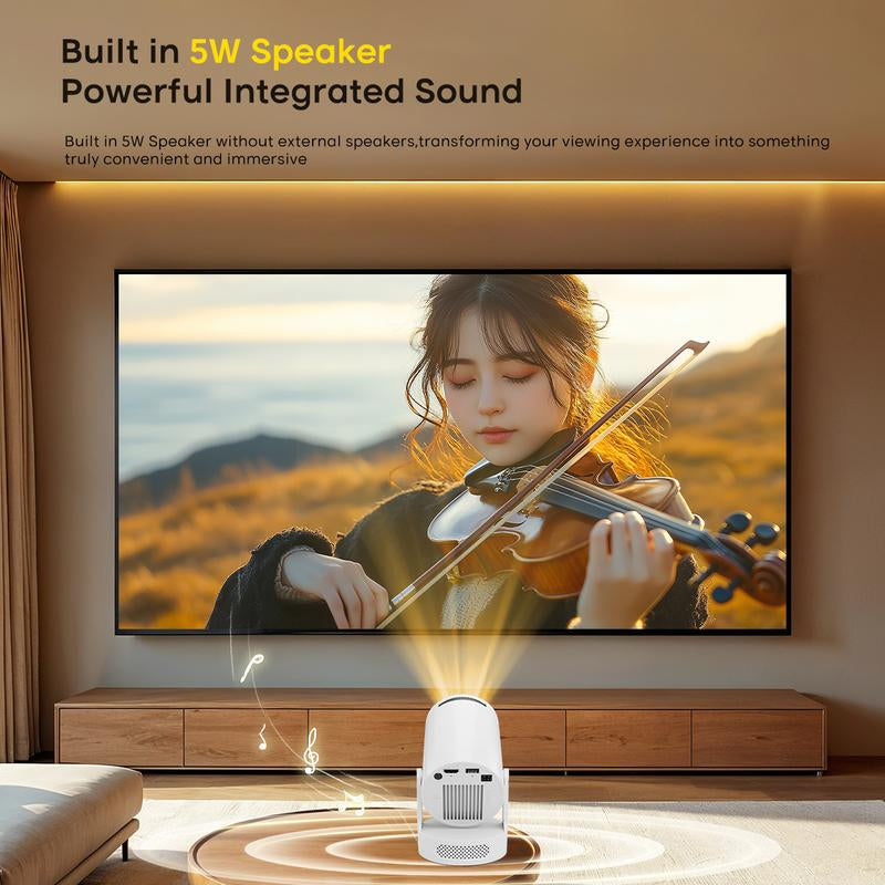Experience Stunning 4K Clarity with the Portable HY300Pro+ Projector – Perfect for Home Cinema and Outdoor Movie Nights!