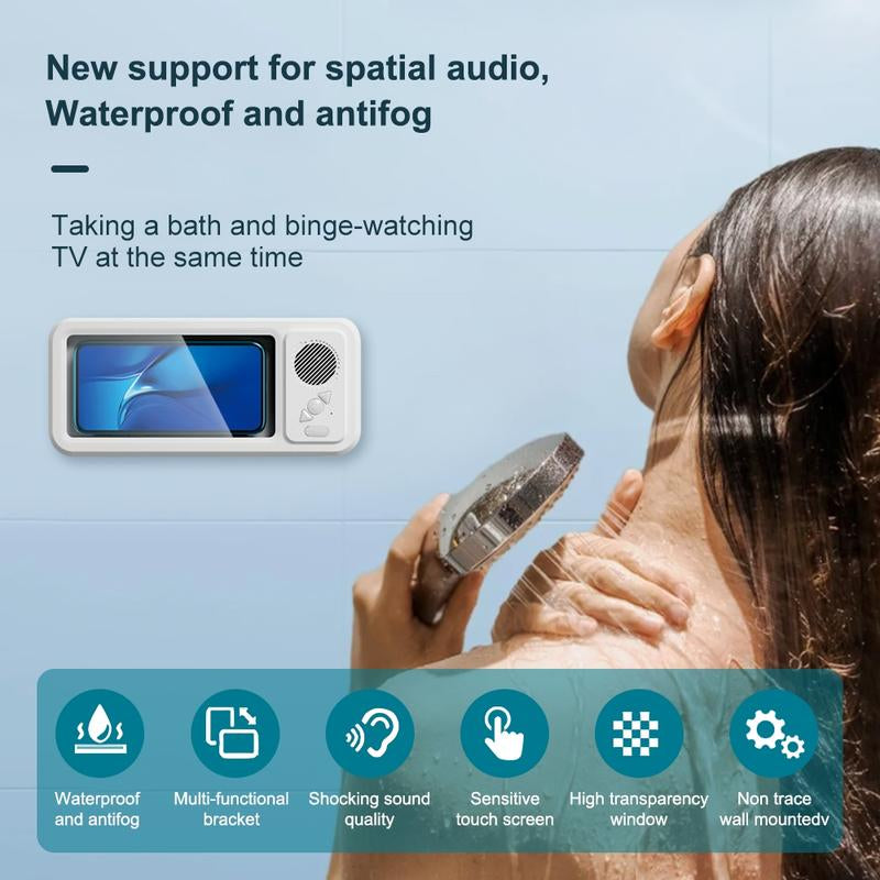 Experience Ultimate Sound Anywhere with Our Waterproof 360° Rotating Touchscreen Bluetooth Speaker - Perfect for Your Bathroom, Kitchen, and Pool!
