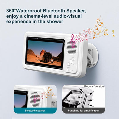 Experience Ultimate Sound Anywhere with Our Waterproof 360° Rotating Touchscreen Bluetooth Speaker - Perfect for Your Bathroom, Kitchen, and Pool!