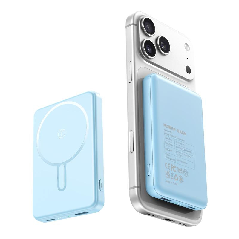 Unleash Power On-the-Go: Crazywhale Ultra Slim 12000mAh MagSafe Power Bank - 3-in-1 Magnetic Portable Charger with 22.5W PD for iPhone 17 Pro Max, iPad, and Android Devices